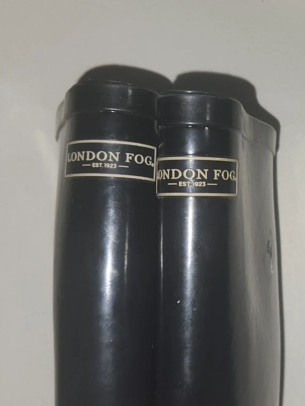 London Fog Tall Black Rain Boots Waterproof Women US Size 9